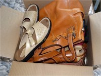 Clark sandals size 10, asst. purses some show