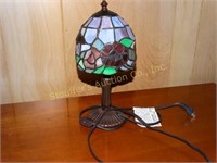 Stained glass lamp 12"T