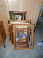 Asst. Frames, paintings- some signed Whitt,
