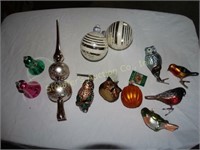 Christmas ornaments some tags Old World