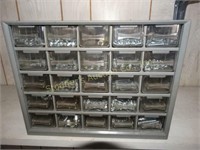 Plastic Organizer Bin w/25 plastic drawers &