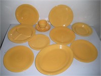 11 Mustard Pieces Fiestaware