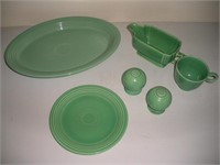 6 Green Pieces Fiestaware