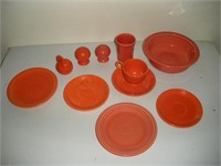 11 Pieces Orange Fiestaware