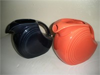 2 Fiestaware Pitchers, 7 1/2 inches Tall