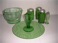 Green Depression Glass