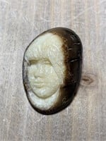 CARVED STONE INUIT PENDANT