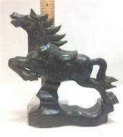 JADE HORSE SCULPTURE 10’’L BY 8’’H