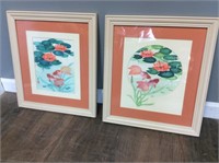 2 ASIAN KOY FISH PRINTS