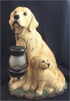 YELLOW LAB SOLAR LIGHT STATUE