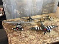 Four Die Cast Metal Model Planes