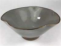 Unsigned Porcelain Bowl w/ Gold Rim