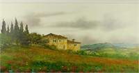 Luciano Torsi Italian Landscape Oil on Canvas
