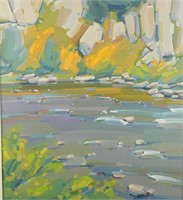Mick Shimonek "Poudre Canyon" Oil on Canvas