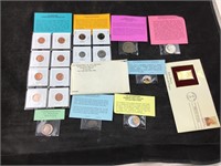 9 Treasury Medallions, Proof Set Of Coins, 1972
