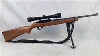 Ruger 10/22 with scope, bipod, sling
