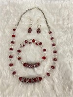 Handmade Glass Beads Necklace Set