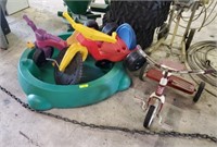 TURTLE KID POOL AND TRIKES