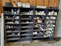 SHELF AND CONTENTS- MISC PLUMBING SUPPLIES