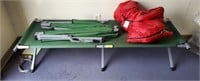 2 MILITARY STYLE COTS w/ COVERS