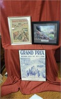 1971 Indianapolis Motor Speedway framed ad, 1948