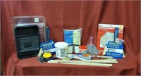 Painting supplies - rollers, sandpaper, trays,
