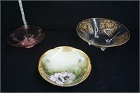Racine Plate, Gold Tone Edged Bowl & More