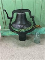 large cast iron school house bell