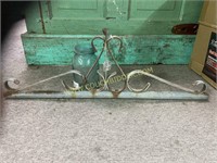 Scrolled metal gate topper