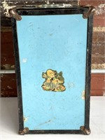 Vintage Cass Toys Metal Doll Trunk 14” x 8.5” x