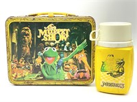 Vintage 1970s Muppets Metal Thermos Lunchbox and