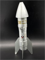Vintage 1957 Astro Rocket Coin Bank - 11” Works -