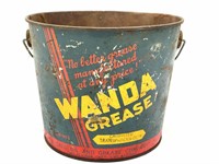 Wanda Grease Bucket 7.25” - Cat Oil and Grease