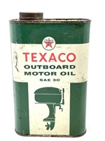 Texaco Outboard Motor Oil Can 7.25”