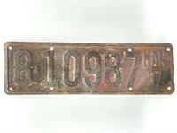 Kansas 1937 License Plate
