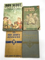 (4) Vintage Boy Scouts Books