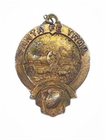 Vintage Santa Fe Trail Medal 1.5” x 2”