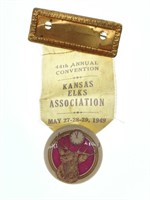 Vintage 1949 Kansas Elks Association 44th Annual