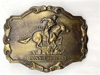 Pony Express Belt Buckle 3.75”