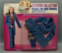 1976 The Bionic Woman Denim Doll Clothes *NRFB