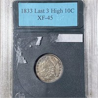 1833 Capped Bust Dime PCS - XF45