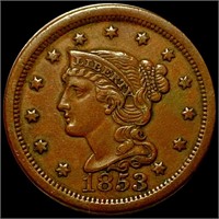 1853 Braided Hair Large Cent UNCIRCULATED