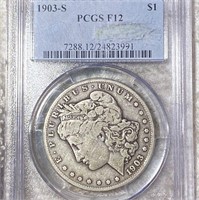 1903-S Morgan Silver Dollar PCGS - F12