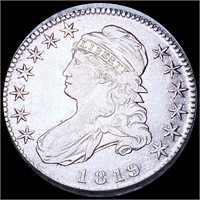 1819 Capped Bust Half Dollar LIGHTLY CIRCULATED