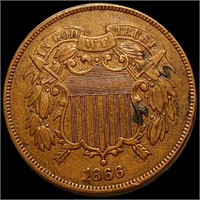 1866 Two Cent Piece UNCIRCULATED