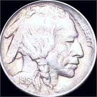 1913 Type 1 Buffalo Head Nickel AU+