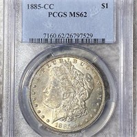 1885-CC Morgan Silver Dollar PCGS - MS62