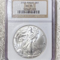 2002 Silver Eagle NGC - MS70