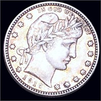 1916-D Barber Silver Quarter NEARLY UNCIRCULATED