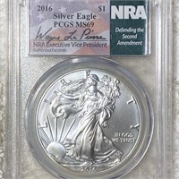 2016 Silver Eagle PCGS - MS69